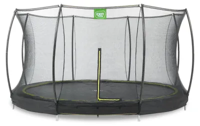 Immagine prodotto di Trampolino EXIT Silhouette ø366 cm, con rete di sicurezza, da terra, rotondo, per bambini, nero