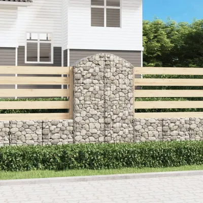 Obrázok produktu pre Maison Exclusive - Oblúkový gabionový kôš 100x50x160/180 cm pozinkované železo