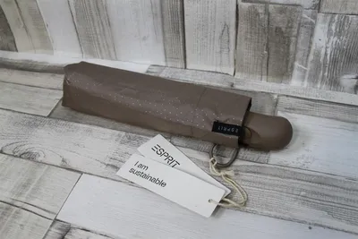 Produktbild von Esprit Regenschirm Taschenschirm Auf-Zu Automatik starburst metallic Sterne