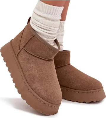 Produktbild von Damen Schneestiefel Auf Plattform Mit Futter Khaki Vesirae 40