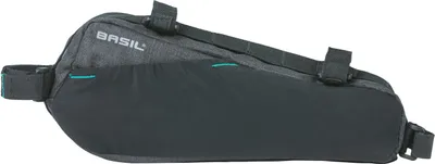 Productafbeelding van Basil Discovery 365D fietstas M, zwart, melee design - 1,8 liter, 29x7x11 cm, waterdicht.