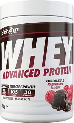 Produktbild von Per4m Whey Protein - 900g-Dose Chocolate & Raspberry