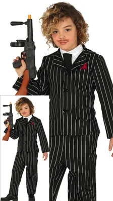 Obrázok produktu pre Gangster Mafia oblek pre chlapcov veľkosť 110-146, veľkosť:128/134
