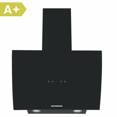 Produktbild von Heinner HDCH-5960RGBK Schräghaube 60 cm, 576,2 m³/h, 3 Stufen, Touch-Bedienung, 190 W, Schwarz, A+