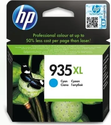Zdjęcie produktu dla Wkład Atramentowy HP 935XL, Cyan, Wysoka Wydajność, Oryginalny C2P24AE, OfficeJet 6230/6820/6830, Do 825 stron