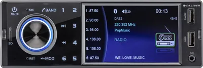 Produktbild von Autorádio Caliber DAB+ s Bluetooth - USB, SD a AUX - 1 DIN - Prídavné USB - Pripojenie kamery (RMD402DAB-BT)