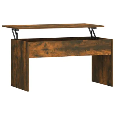 Zdjęcie produktu dla vidaXL Stolik kawowy dąb wędzony 102x50,5x52,5 cm materiał drewnopochodny