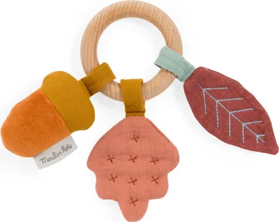 Produktbild von Holzring mit Rasseln für Babys, Moulin Roty