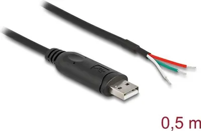 Image de DELOCK Câble adaptateur USB 2.0 Type-A > série RS-485 0.5m