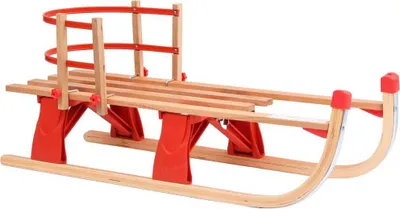 Image de Luge pliante avec dossier 119 cm bois