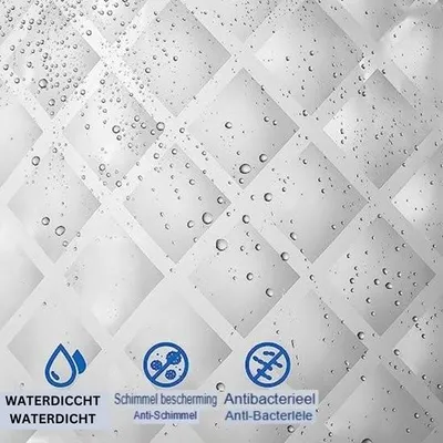 Produktbild von Duschvorhang Waschbar - Duschvorhang Textil - 120 x 180 CM
