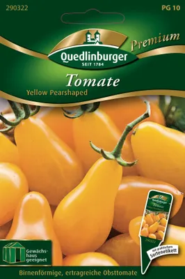 Produktbild von Tomaten Yellow Pearshaped | Tomatensamen von Quedlinburger