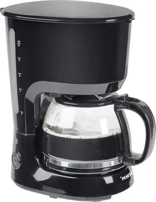 Produktbild von Elektrischer Kaffeezubereiter mit Heizplatte für gemahlenen Filterkaffee - 10 Tassen - 750 Watt - schwarz