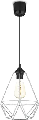 Obrázek produktu pro HowHomely závěsné světlo 24 cm stříbrné závěsné světlo Geometrická lampa