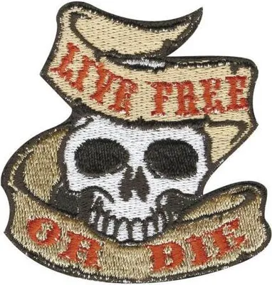 Produktbild von AUFNÄHER - Totenkopf - 04423 - Gr. ca. 5,5 x 6 cm - Patches Stick Applikation