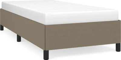 Produktbild von vidaXL Bettgestell ohne Matratze Taupe 100x200 cm Stoff