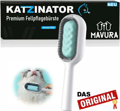Zdjęcie produktu dla KATZINATOR szczotka dla kota szczotka do sierści szczotka dla kota szczotka dla psa krótkowłosego i długowłosego