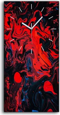 Produktbild von Wanduhr Uhr Wandbild Leinwand Geräuschlos 30x60 Malerei Abstrakte Kunst - weiße Hände