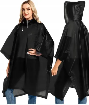 Immagine prodotto di Mackintosh - Taglia unica - Mantella con cappuccio - Impermeabile - Poncho - Nero