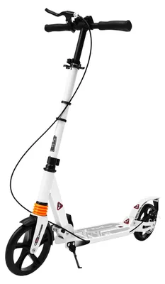 Produktbild von Tretroller für Erwachsene - Klappbarer Scooter - Scheibenbremse - Aluminiumlegierung - Stadtpendeln - Robust - Weiß