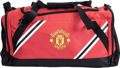 Obrázok produktu pre Manchester United FC - Cestovná taška "Core", pruhovaná BS4505 (jedna veľkosť) (červená/žltá)