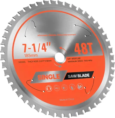 Obrázek produktu pro Kotoučová pila SucceBuy (průměr 185 mm, 48 přesných zubů, tloušťka 1,8 mm) vhodná na ocel a hliník, kompatibilní s různými kotoučovými pilami, vyrobená z vysoce kvalitní legované oceli s odváděním tepla snižujícím hluk