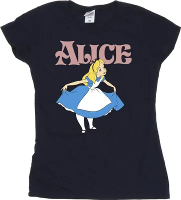 Produktbild von Disney - "Alice In Wonderland Take A Bow" T-Shirt für Damen BI6882 (L) (Marineblau)