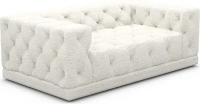 Produktbild von Bouclé 2-Sitzer Couch Meliva Weiß