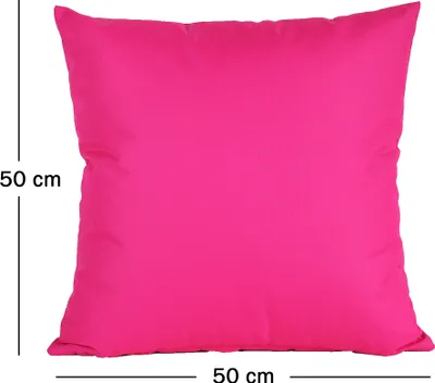 Produktbild von JACK 2er Set 50x50cm Outdoor Kissenhülle Kissenbezug Wasserfest Sitzkissen Lounge Kissen Garten Stuhl Lotus Effekt, Farbe:Pink