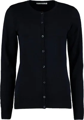 Produktbild von Kustom Kit KK355 | Women's Classic Fit Arundel Crew Neck Cardigan - Farbe: Navy - Größe: XS