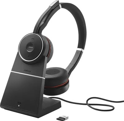 Produktbild von Jabra Evolve 75 SE UC mit Ladestation Headset schwarz