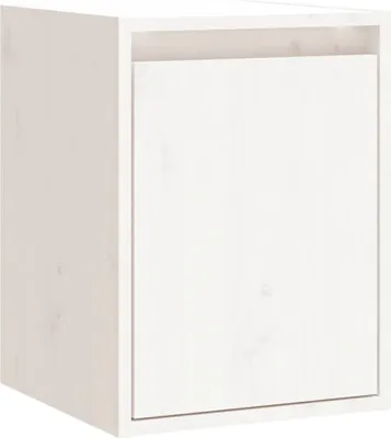 Image de vidaXL Armoire murale blanc 30x30x40 cm pin massif