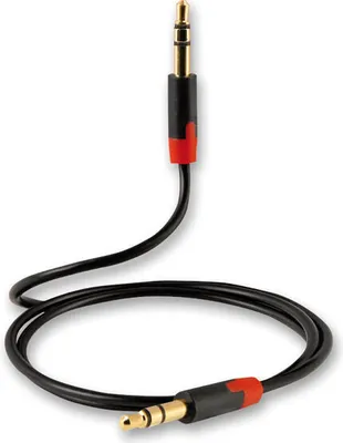 Produktbild von ViVanco™3.5mm, 1m, 3.5mm, Männlich, 3.5mm, Männlich, 1 m, Schwarz