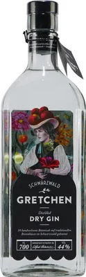 Immagine prodotto di GRETCHEN Gin secco distillato, 44% vol. 0,7 l