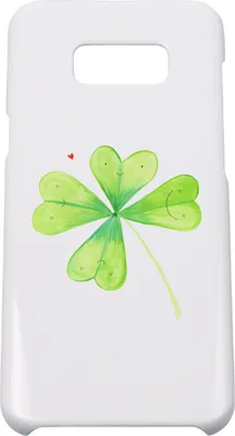 Produktbild von Mr. & Mrs. Panda Samsung Galaxy S8 plus Handyhülle  Blume Kleeblatt - Weiß - Geschenk, Glücksbringer, Garten, Cover, Handy, Neuanfang, Hülle, Glück, Handycover, Umzug
