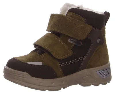 Obrázok produktu pre Ricosta – hnedé topánky na šnúrky, so zapínaním na suchý zips a prackou, veľkosť 25