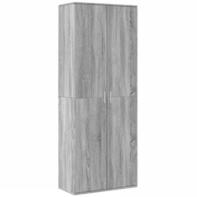 Obrázok produktu pre vidaXL Highboard Grey Sonoma 70x35x180 cm Materiál na báze dreva