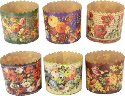 Produktbild von Backform für Osterkuchen 6er Set Zhostowo D-11cm