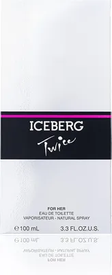 Produktbild von Iceberg Twice For Woman, Frauen, 100 ml, Nicht nachfüllbare Flasche, Spray, ALCOHOL DENAT., AQUA (WATER), PARFUM (FRAGRANCE), HYDROXYCITRONELLAL, ETHYLHEXYL METHOXYCINNAMATE,..., 1 Stück(e)