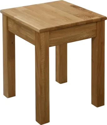 Produktbild von Krok Wood 1x Hocker Tomas aus Massivholz in Eiche 35x35x45 cm