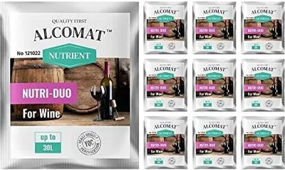Zdjęcie produktu dla Pożywka dla drożdży Składnik odżywczy ALCOMAT NUTRI-DUO Składnik odżywczy z tiaminą Alkohol Drożdże fermentacyjne Zestaw 10 sztuk