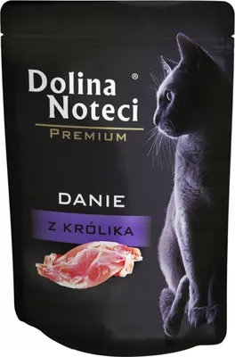 Produktbild von Dolina Noteci Kaninchenschale für Katzen 85g