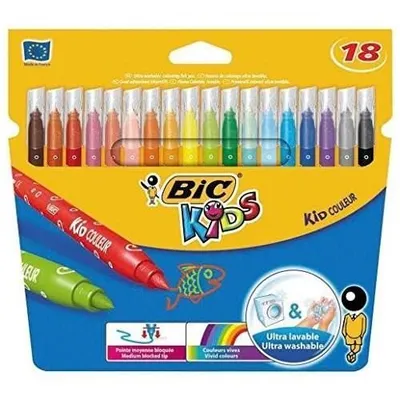 Image de BIC KIDS Feutre de coloriage Kid Couleur medium, étui carton de 18 pièces