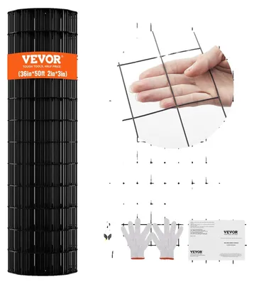 Produktbild von VEVOR Drahtgewebe, 1220 x 30480 mm verzinkter Drahtgitterrolle, 19 Gauge Hühnerdrahtzaunrolle, Vinylbeschichtetes Metallgitter für Hühnerstallbarrieren, Kaninchen- und Schlangenhecken, Geflügelgehege, 36 Zoll x 50 ft-a