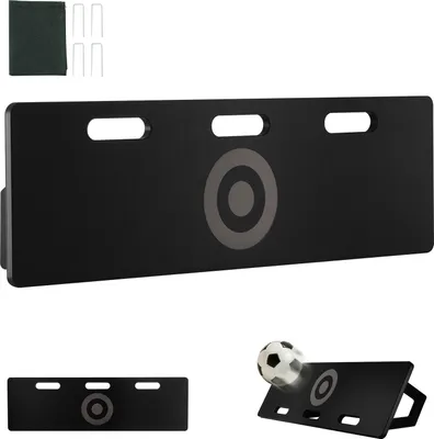 Immagine prodotto di SucceBuy pedana di rimbalzo per il calcio, 40 x 12 pollici, parete portatile per il calcio con 2 angoli di rimbalzo, pedana di rimbalzo pieghevole in HDPE, dispositivo per l'allenamento del calcio, esercitazioni per passaggi e calci