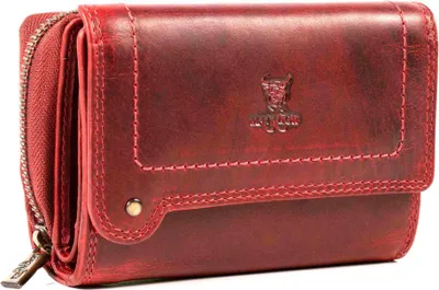 Produktbild von MATADOR PERTH Damen Leder Geldbörse Geldbeutel Portemonnaie Rot