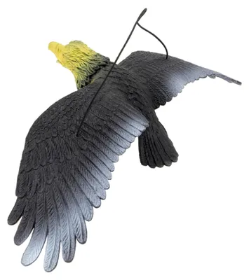 Produktbild von Realistische Adlerattrappe zum Aufhängen als rotierende Vogelscheuche für Garten und Terrasse