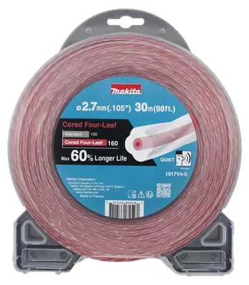 Productafbeelding van Makita grastrimmerdraad, Cored Four-Leaf, 2,7 mm x 30 meter - 1917V4-0