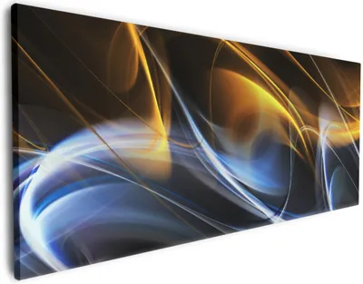 Produktbild von Wallario Premium Leinwandbild Abstraktes Design in Größe 50 x 125 cm