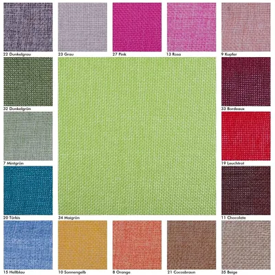 Produktbild von Tischläufer 30 cm x 15 m Türkis Leinenoptik Polyester Shabby Chic Deko